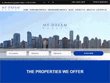 Tablet Screenshot of mydreamrealtyvancouver.com